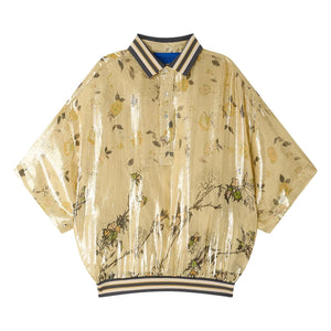 Mes Demoiselles - Jaca Bluse aus Metallic-Seide | Gold