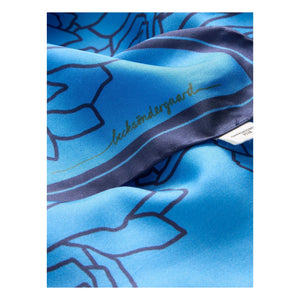 Becksöndergaard - Stencia Tulip Seidenschal | Blau