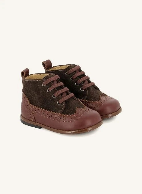 Tartine et Chocolat - Diş Zweifarbige Stiefel | Chocolate