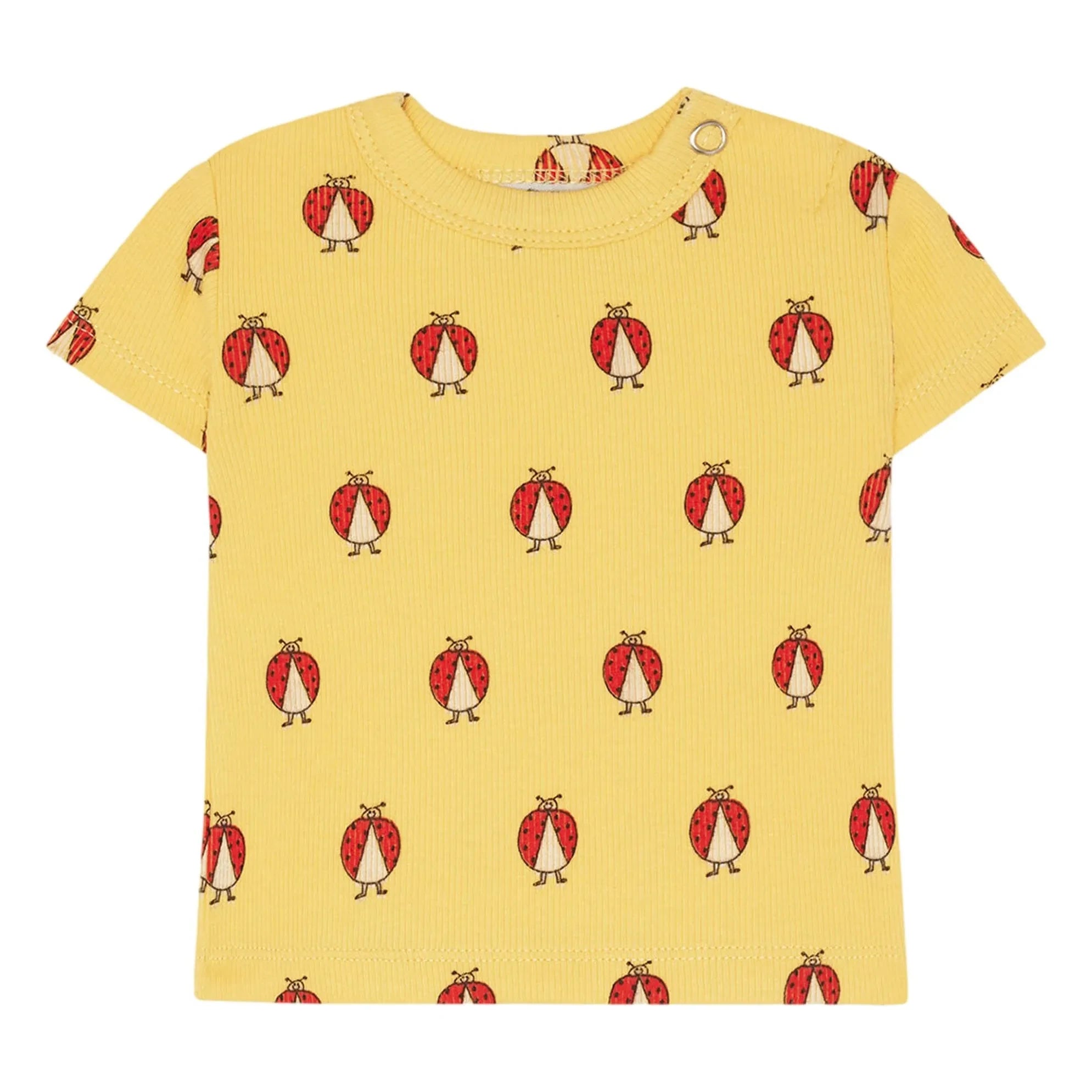 The Campamento - Coccinelles Bio-Baumwoll-Baby-T-Shirt | Gelb