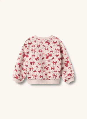 Wheat - Lia Sweatshirt mit Knoten, Bio-Baumwolle | Zuckerrosa