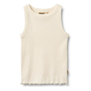 Wheat - Minka Bio-Baumwoll-Ripp-Tanktop | Elfenbein