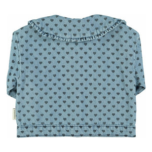 Piupiuchick - Claudine Jeansjacke mit Herzkragen | Hellblau