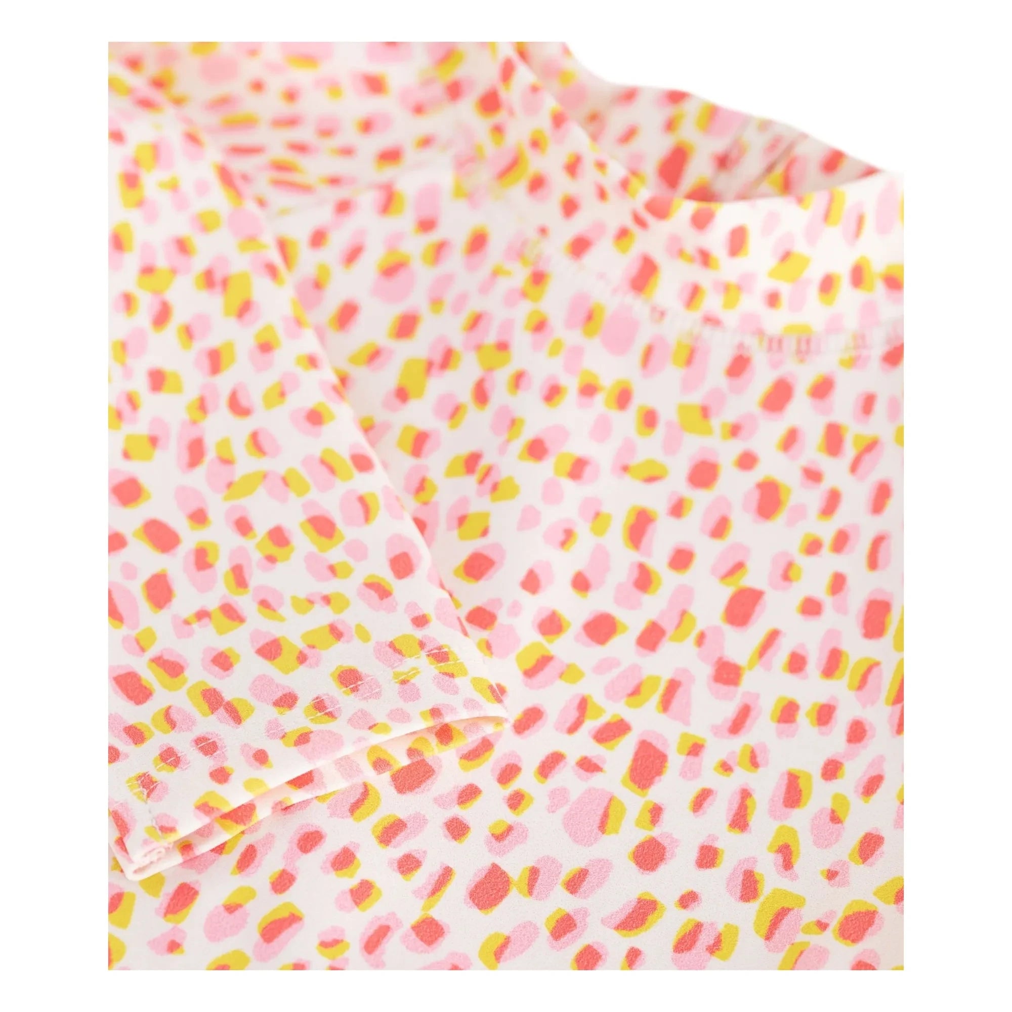 Petit Bateau - Gestreifter Langarm-Badeanzug | Rosa