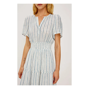 Rails - Cannes gestreiftes Kleid | Hellblau