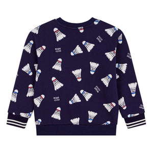 Petit Bateau – Badminton Fleece-Sweatshirt | Nachtblau