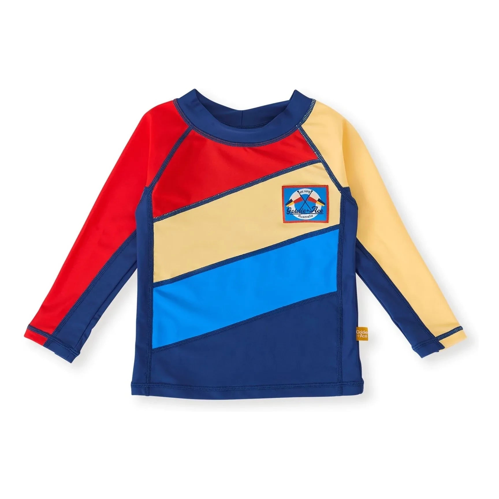 Goldie + Ace - Anti-UV Matrosen-Schwimmshirt | Rot