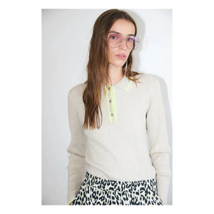 Lollys Laundry – Polo Julio Pullover | Beige