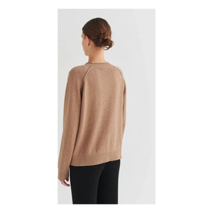 FUB – Pointelle-Sweatshirt | Ecru