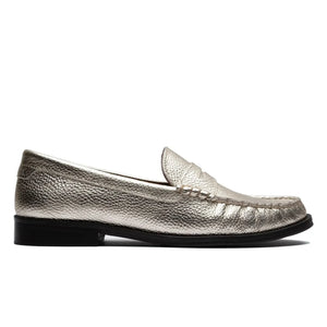 Lachoix – Metallic Penny Loafer | Champagner