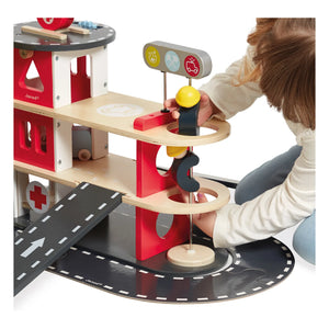 Janod - Spielzeug-Feuerwehrwache