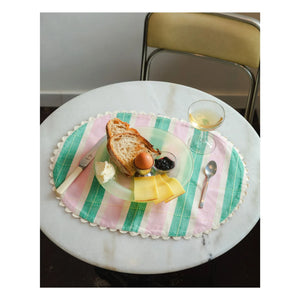 Tarta Gelatina - Platzsets aus Bio-Baumwolle - 2er-Set | Grün