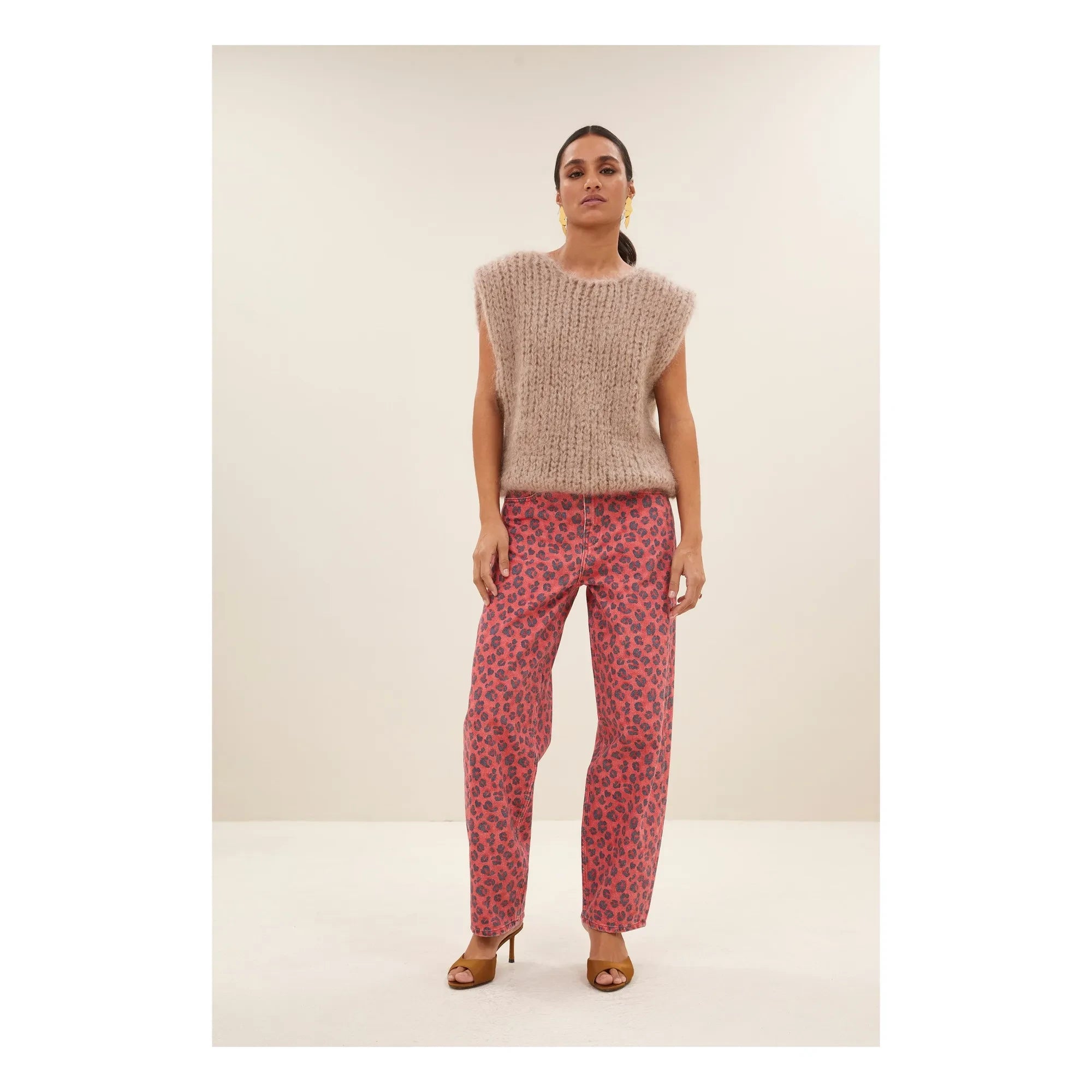 By Bar - James Spencer Ärmelloser Mohairpullover | Beige