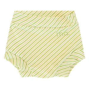 Ina Swim – Lumi gestreifte Badeshorts | Grün