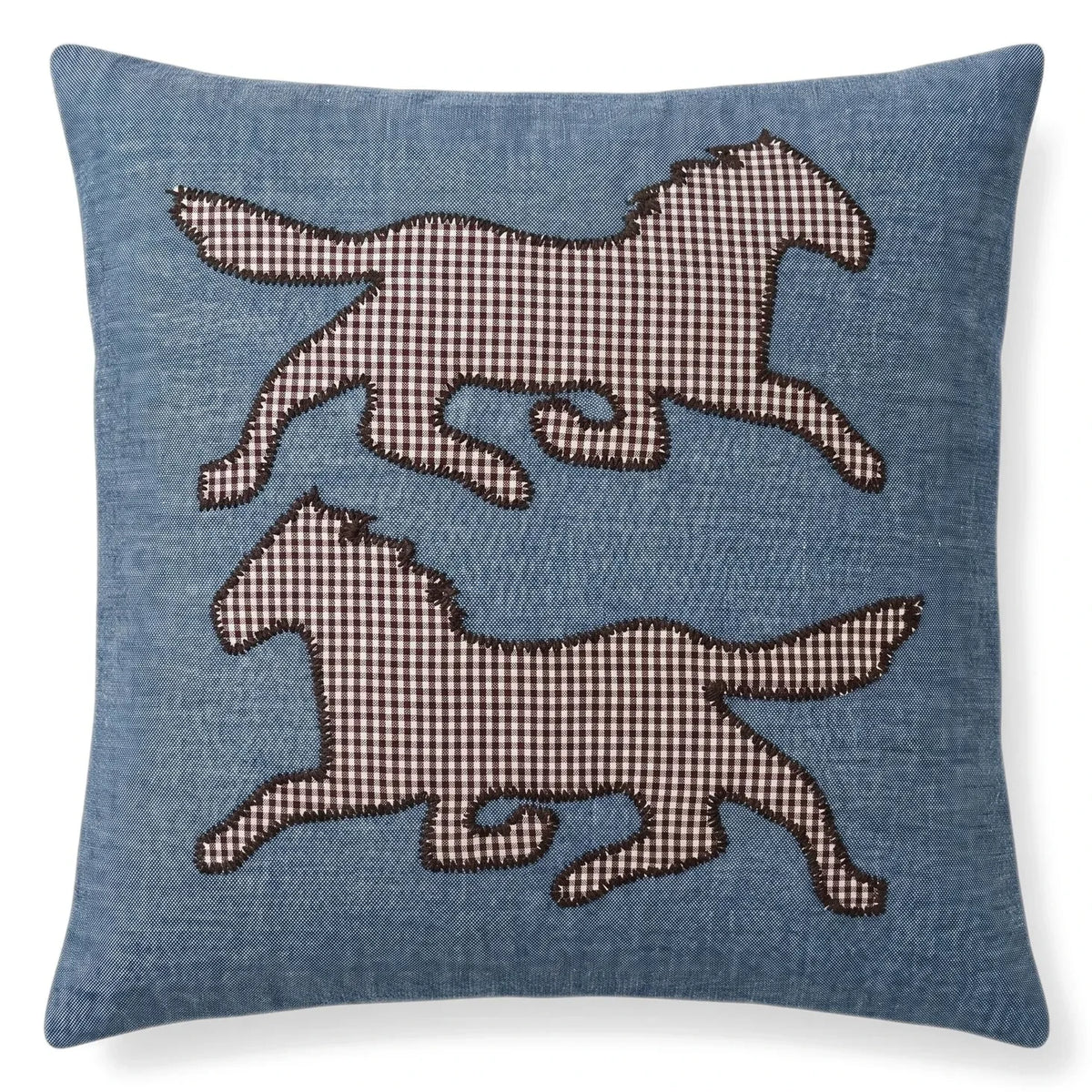 Editions Aimable - Hector Pferdekissen | Blaues Chambray