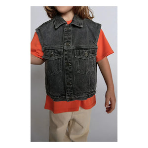American Vintage - Yopday Ärmellose Jeansjacke | Grau