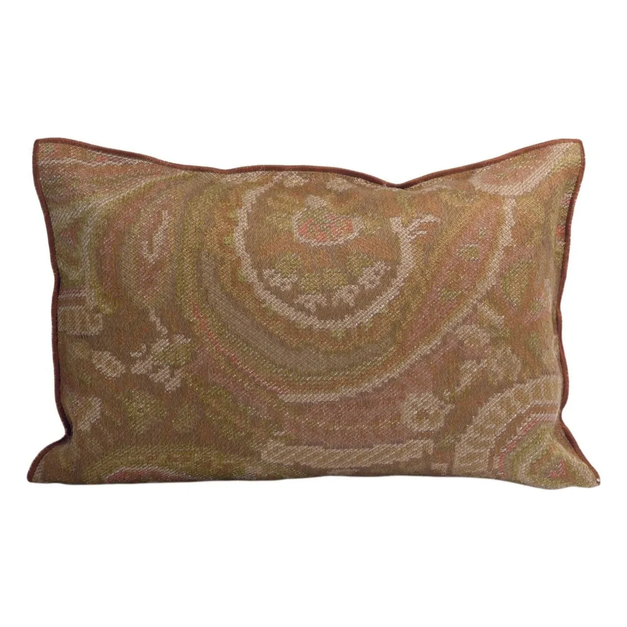 Maison de Vacances - Vice Versa Jacquard Paisley Innen- und Außenkissen | Braun