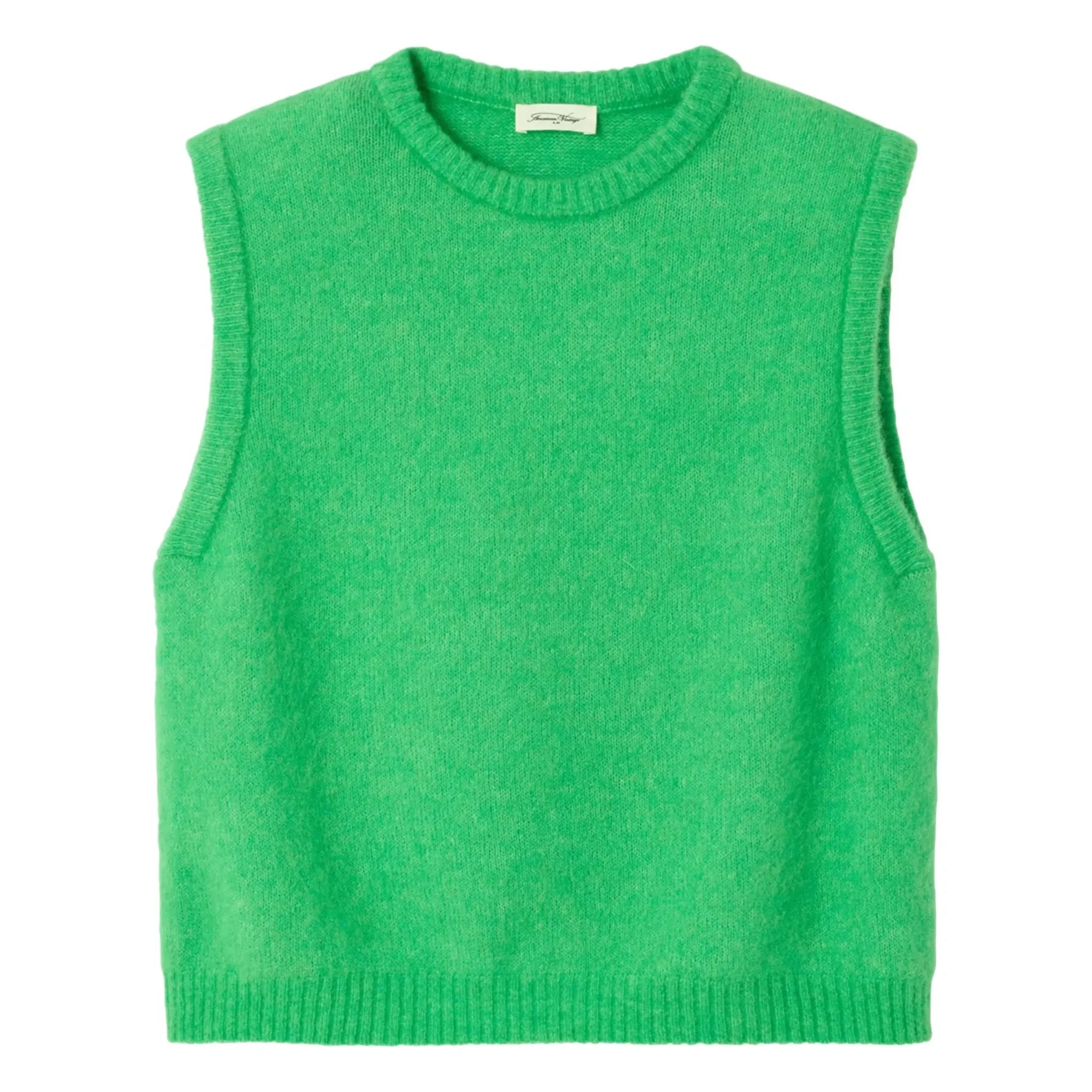 American Vintage - Vitow Wollpullover ohne Ärmel | Grün