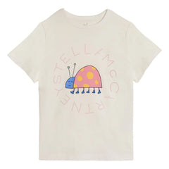 Stella McCartney Kids - Stella Marienkäfer T-Shirt aus Bio-Baumwolle | Elfenbein