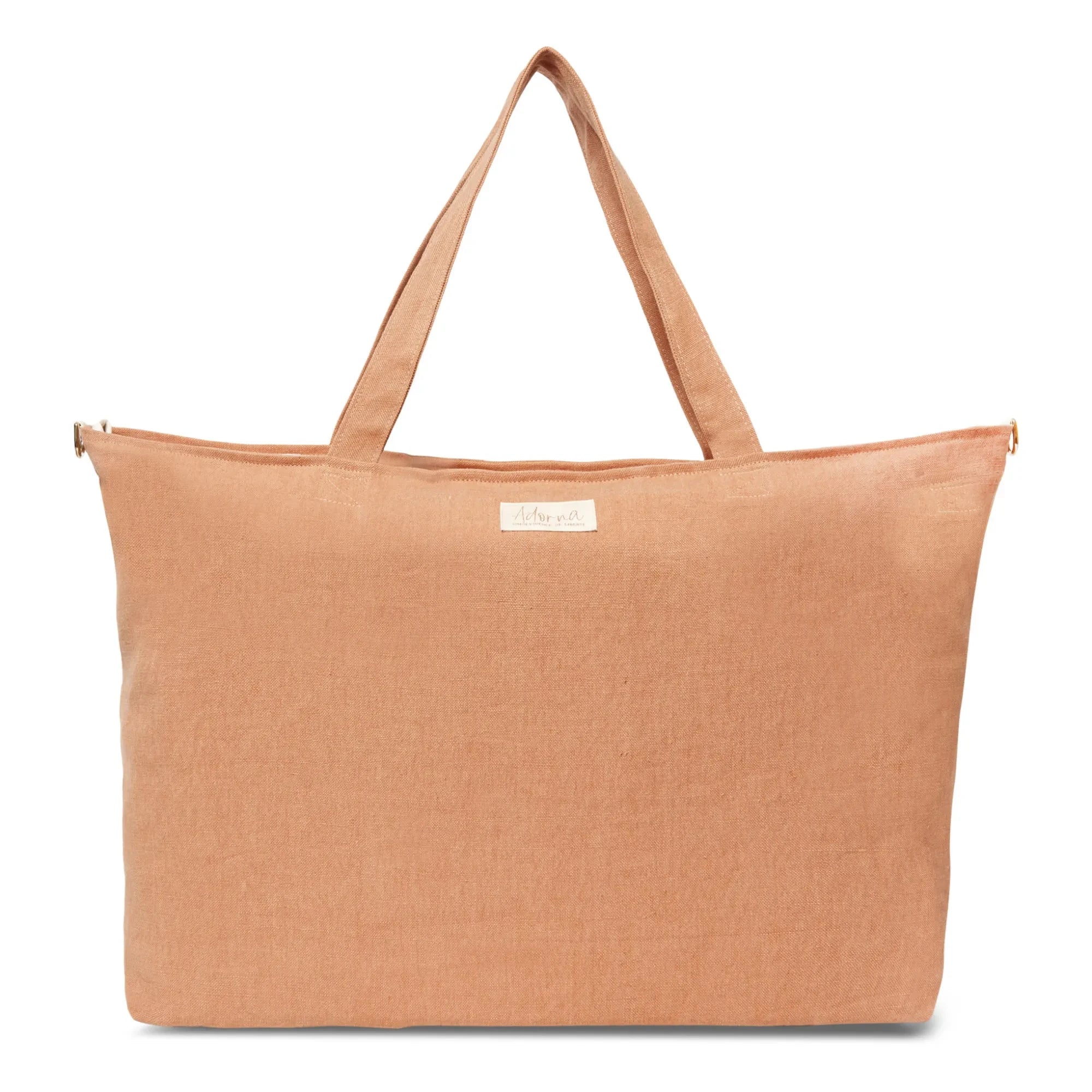 Adorna - Leinen-Clutch | Terrakotta