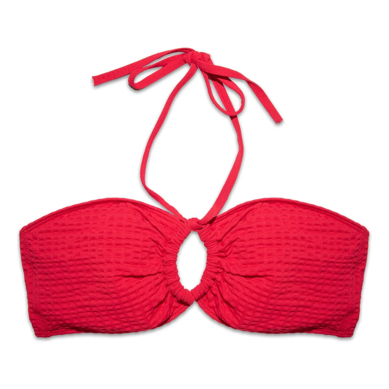 Miska Paris – Bikini-Oberteil mit Raffung | Rot