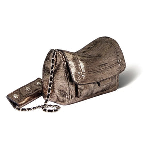 Jérôme Dreyfuss - Lulu S Lamé Tasche | Champagner