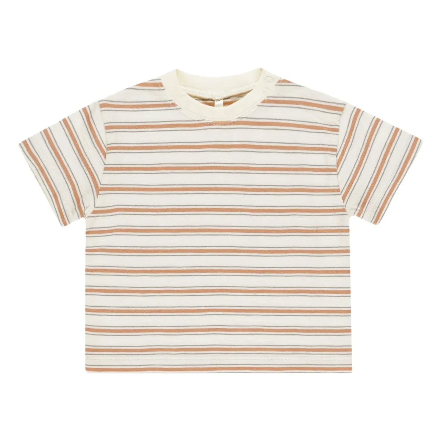 Rylee + Cru - Terry Gestreiftes T-Shirt | Ecru