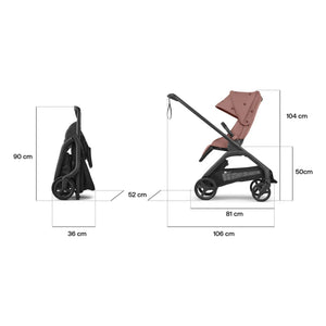 Bugaboo - Dragonfly bebek arabası - Bugaboo x Konges Slojd | Toz Pembe