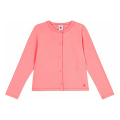 Petit Bateau - Strickjacke aus Bio-Baumwolle | Koralle