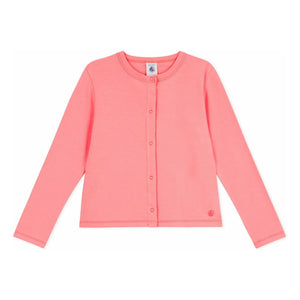 Petit Bateau - Strickjacke aus Bio-Baumwolle | Koralle