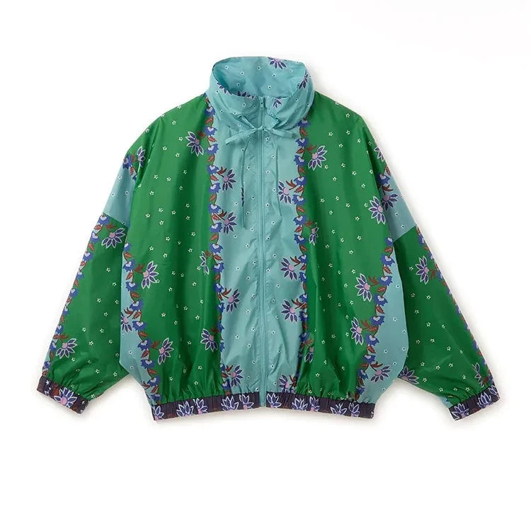 Fabula - Hera Fleurs Windjacke | Grün
