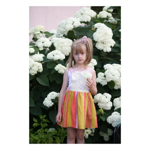 Kalinka – Santana Leinen-Schürzenkleid | Rosa
