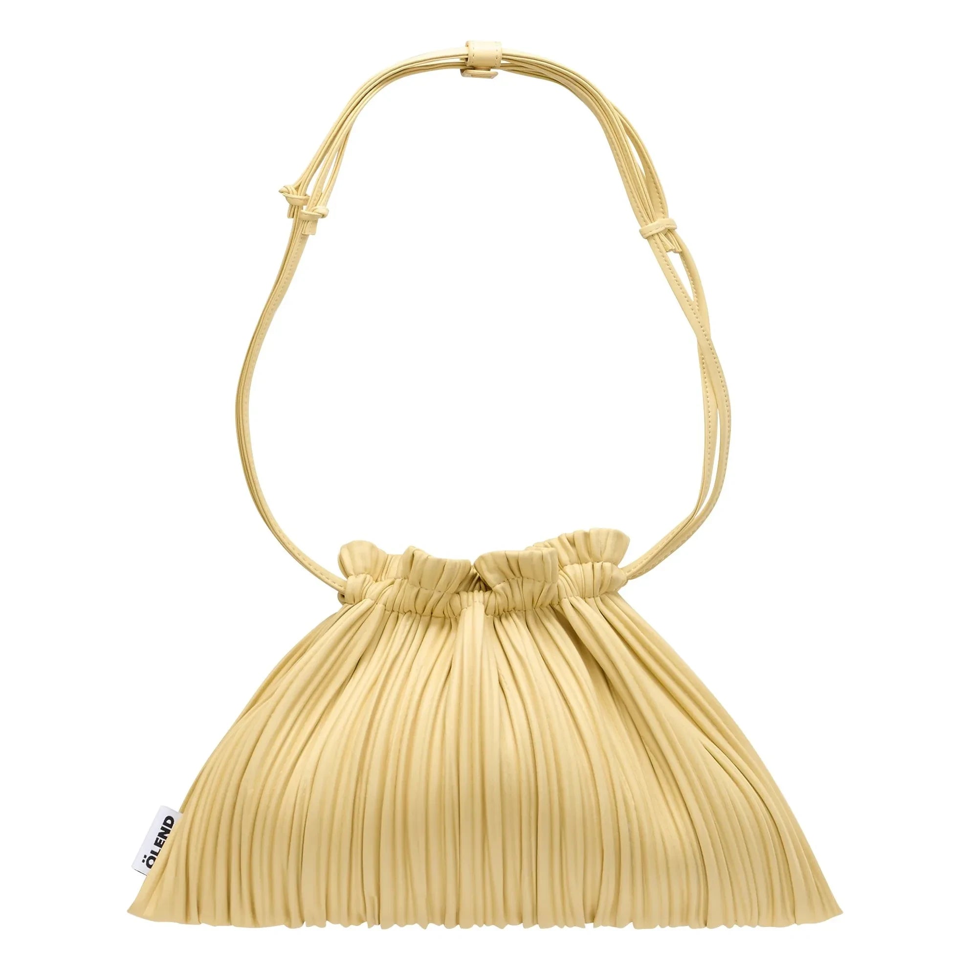 Olend - Muschel Tasche Vegan Leder | Blassgelb