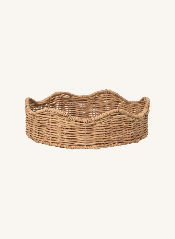 Broste Copenhagen - Lola rundes Rattan-Tablett
