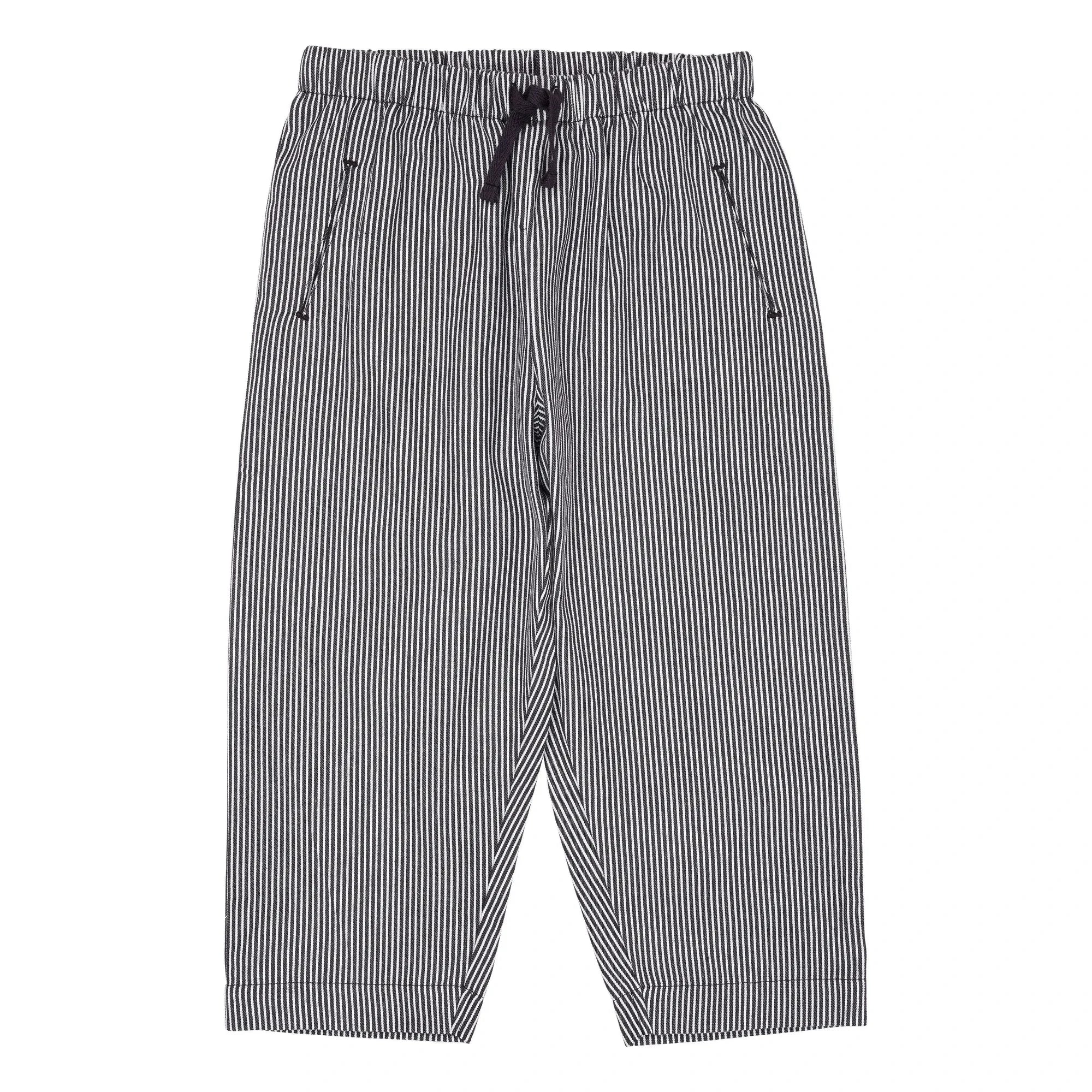 Copenhagen Colors – Gestreifte Bio-Baumwollhose | Marineblau