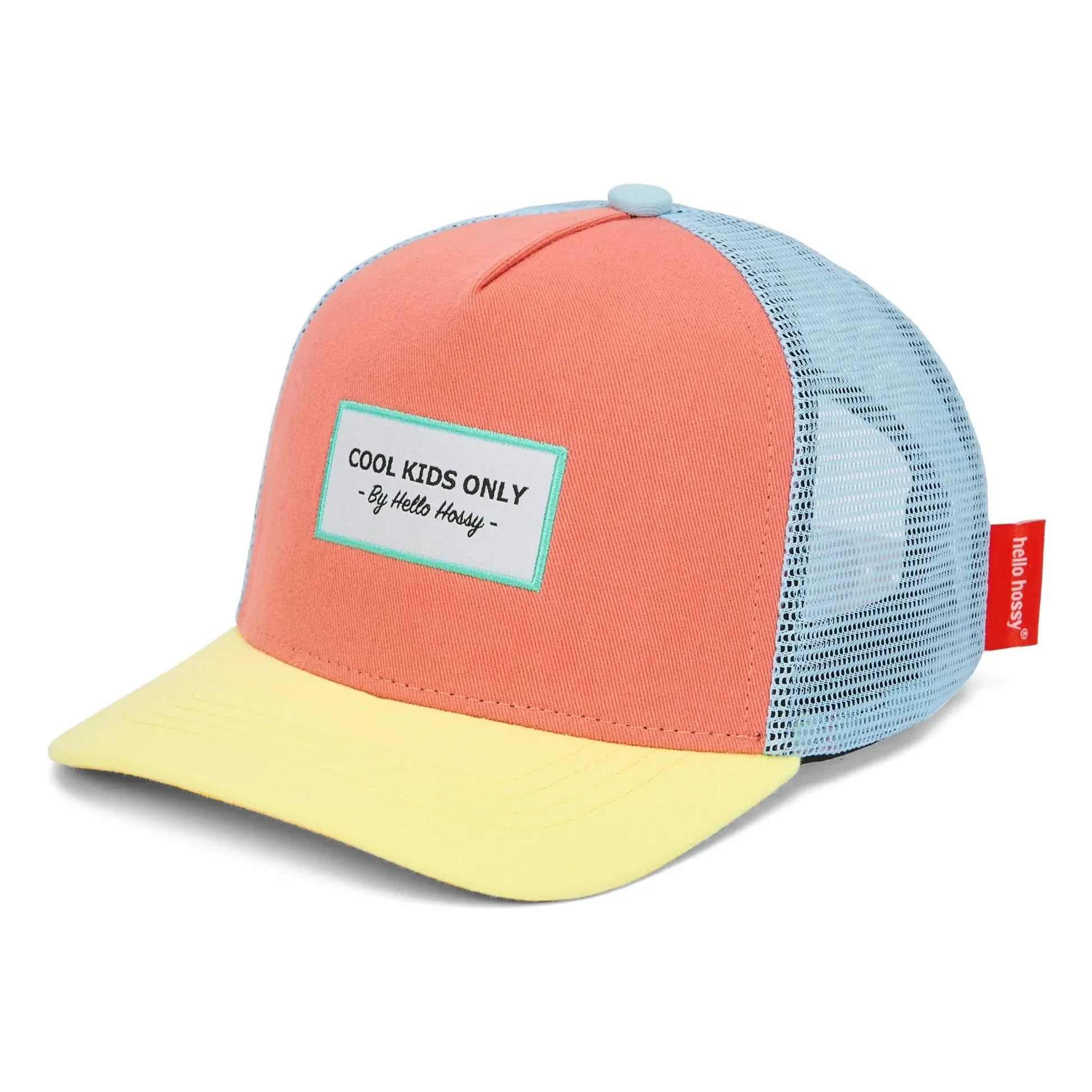 Hello Hossy - Trucker Mini Bio-Baumwolle Gebogene Schirmmütze | Koralle