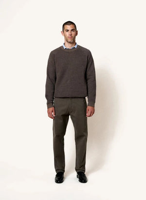 Homecore - Baumwoll-Terry Sweatshirt | Dunkel Beige