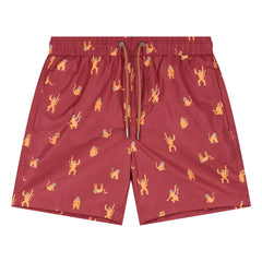 Beachlife - Affen Badehose | Bordeaux
