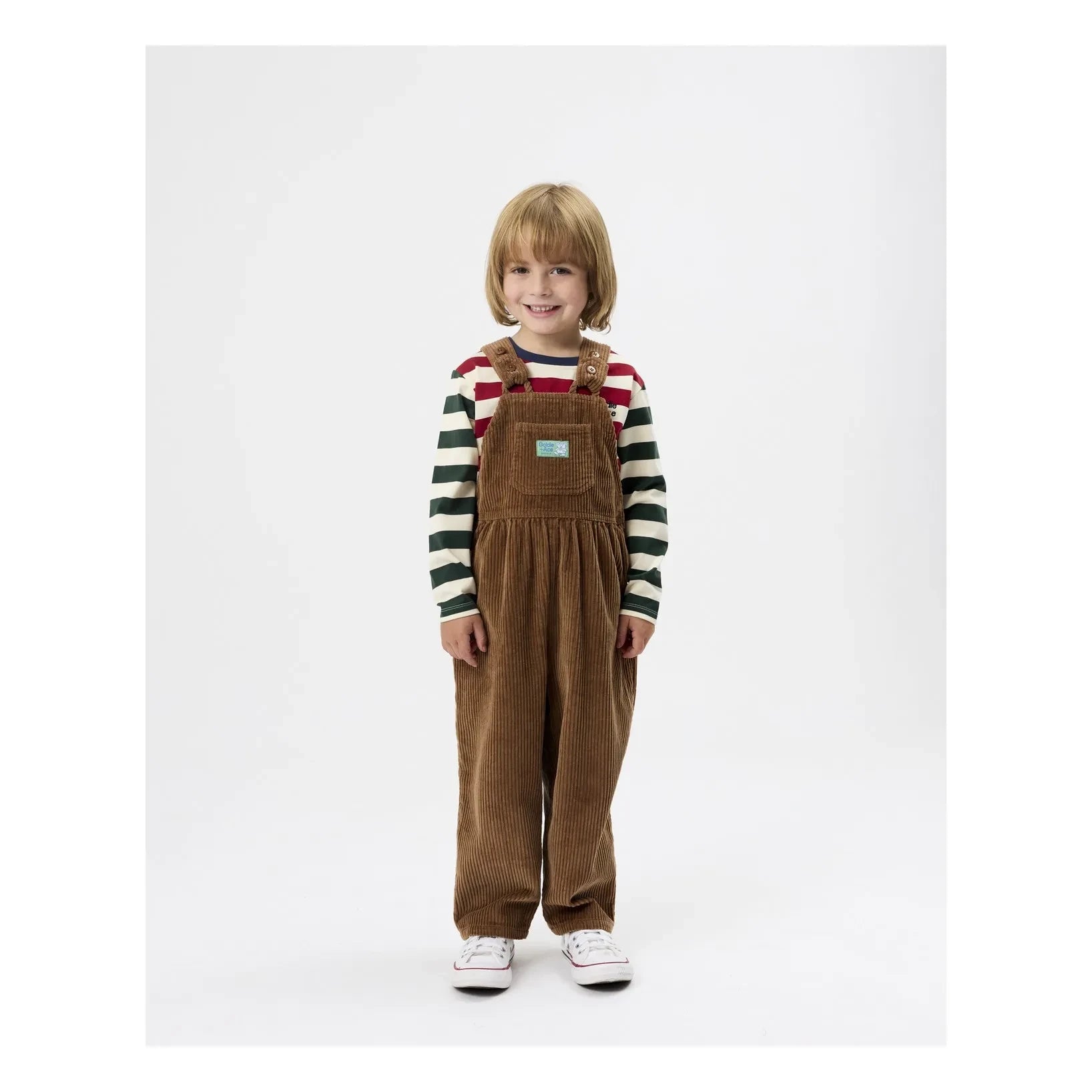 Goldie + Ace - Cord-Latzhose | Braun