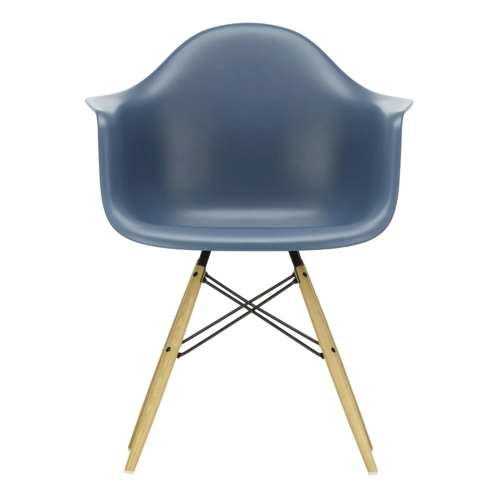 Vitra - DAW Stuhl - Ahornuntergestell - Charles & Ray Eames | Marineblau