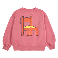 Bobo Choses - Pink Bio-Baumwoll-Sweatshirt