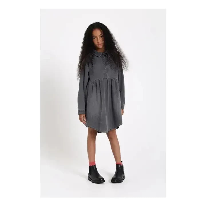 Finger in the nose - Darlin Denim Kleid | Denim grau