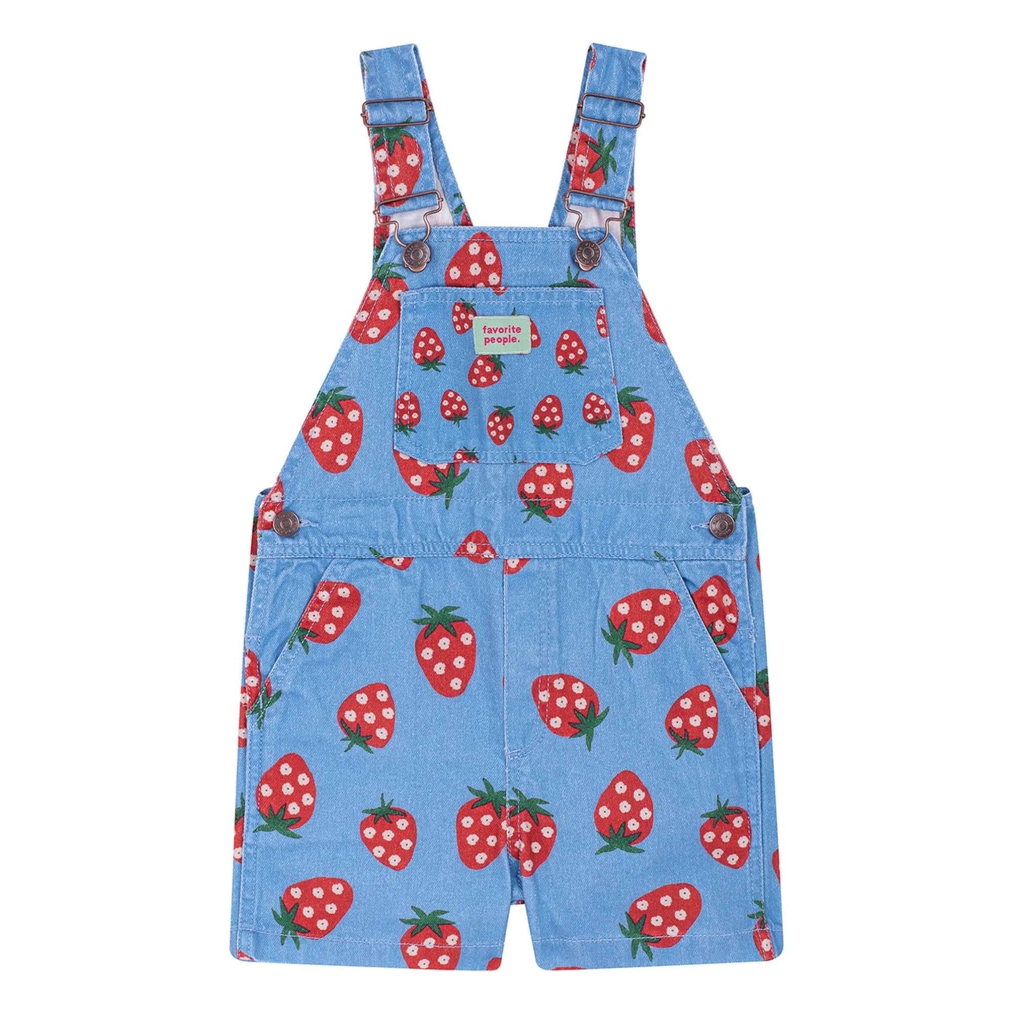 Favorite People - Puglia Erdbeer-Kurzlatzhose | Blau