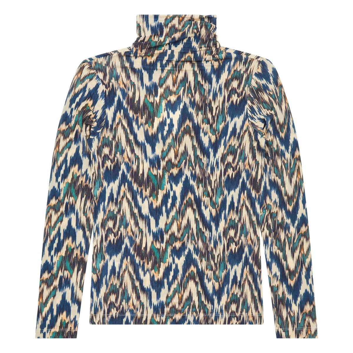 Ulla Johnson - Aurelia boğazlı T-shirt | Mavi