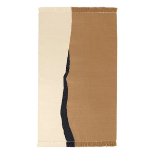 Ferm Living - Soil Kelim Teppich | Sand