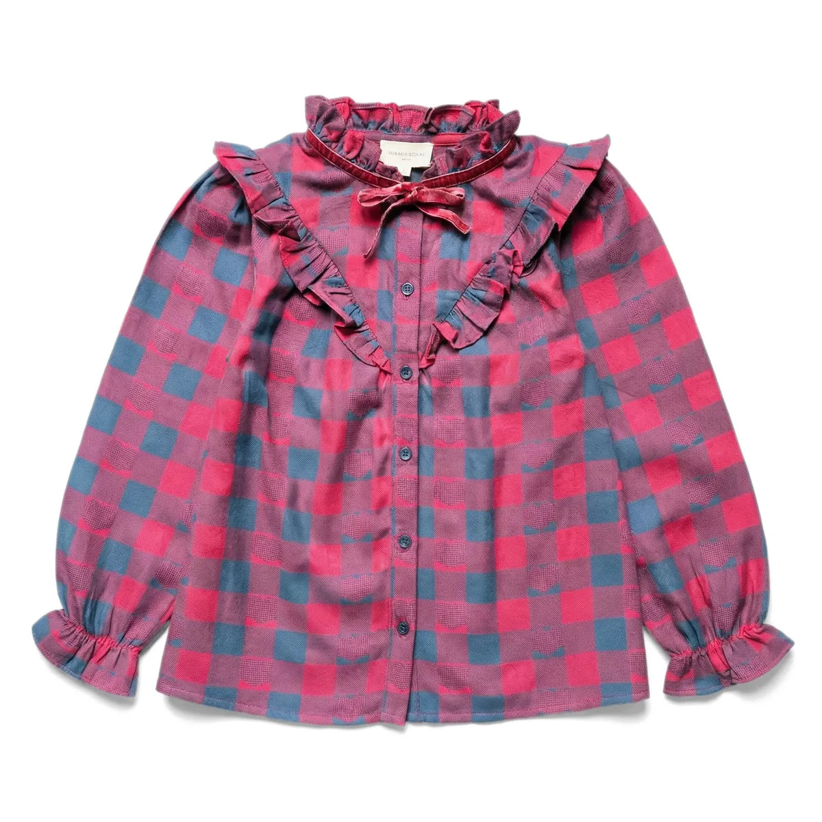 Louis Louise - Imani karierte Bluse | Marineblau
