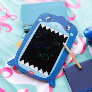 Legami - Shark Tragbarer LCD-Zeichentafel aus Karton - Magic Sketch Board
