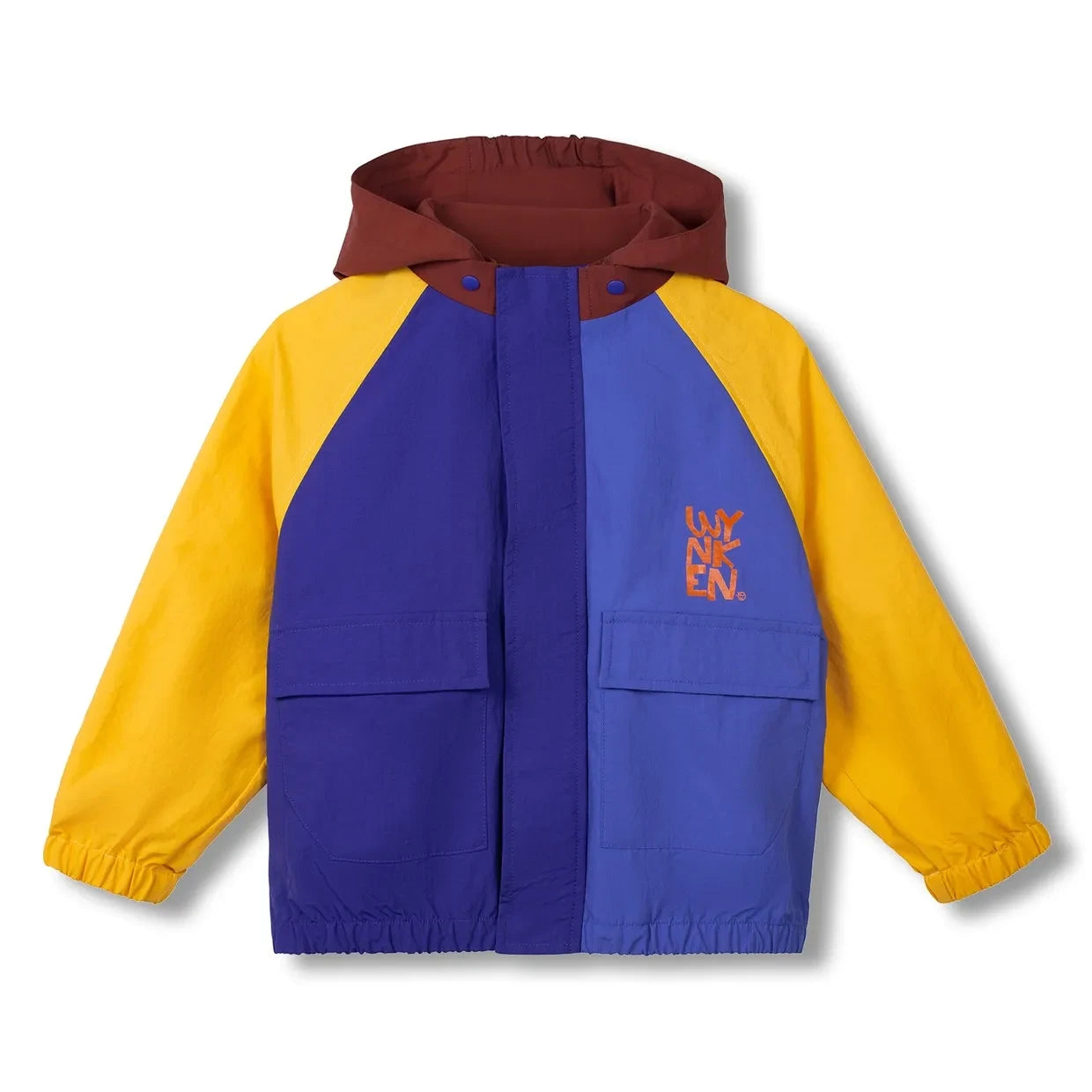 Wynken - Winddichte Jacke im Colour-Block-Design | Blau