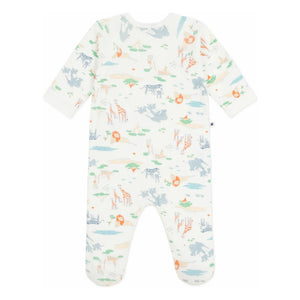 Petit Bateau - Dors Bien Zip Savane Pyjama | Weiß