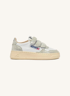 Autry - Kidstripes Niedrige Wildleder-Sneaker | Silber